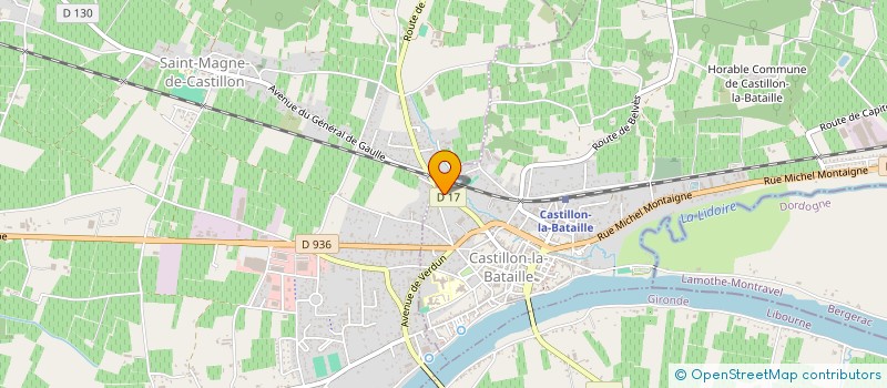 localisation de l'entreprise SCI 61 RUE PAUL BERT  CASTILLON-LA-BATAILLE