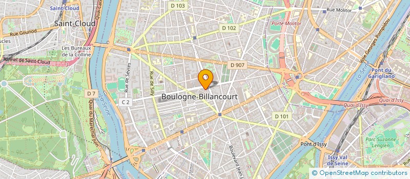 localisation de l'entreprise SCI 61 SAUSSIERE à BOULOGNE-BILLANCOURT