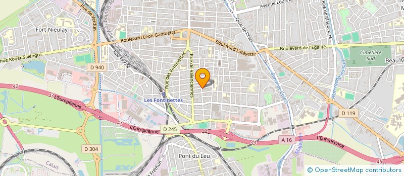 localisation de l'entreprise SCI 62  CALAIS