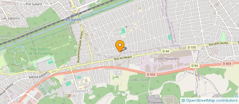 localisation de l'entreprise SCI 62 à TREMBLAY-EN-FRANCE