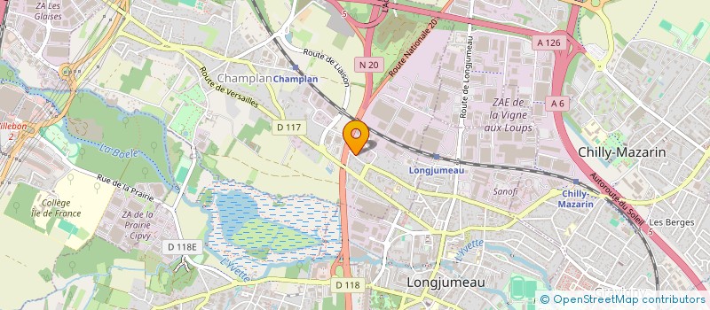 localisation de l'entreprise SCI 62 R JEAN JAURES  CHAMPLAN