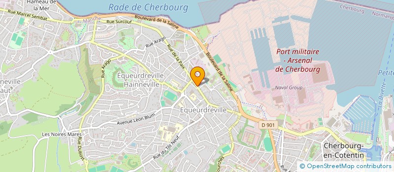 localisation de l'entreprise SCI 62 RUE DE LA PAIX à CHERBOURG-EN-COTENTIN