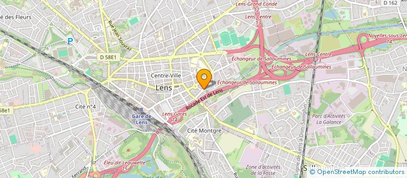 localisation de l'entreprise SCI 62 RUE DES JARDINS  LENS