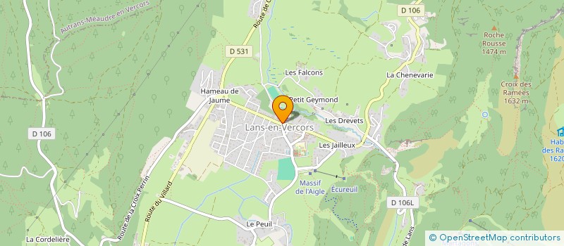 localisation de l'entreprise SCI 621 FABRE  LANS-EN-VERCORS