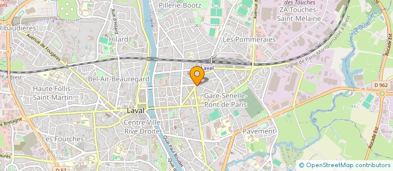 localisation de l'entreprise SCI 62A BURON à LAVAL