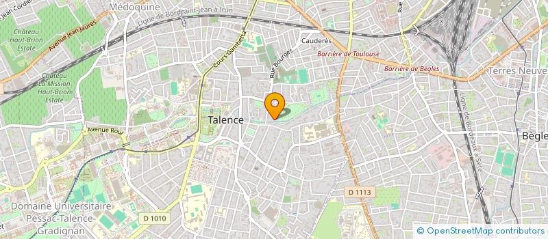 localisation de l'entreprise SCI 62RDI  TALENCE