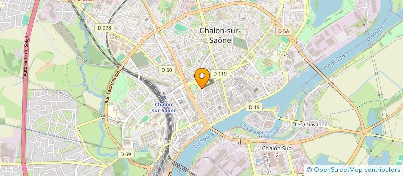 localisation de l'entreprise SCI 63 RUE GLORIETTE à CHALON-SUR-SAONE