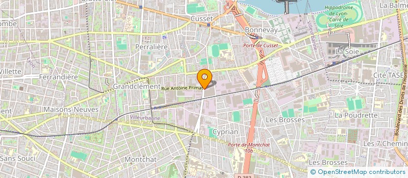 localisation de l'entreprise SCI 637  VILLEURBANNE