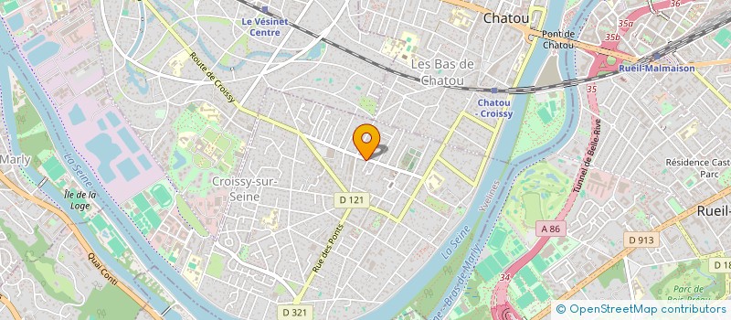 localisation de l'entreprise SCI 64-65  CROISSY-SUR-SEINE