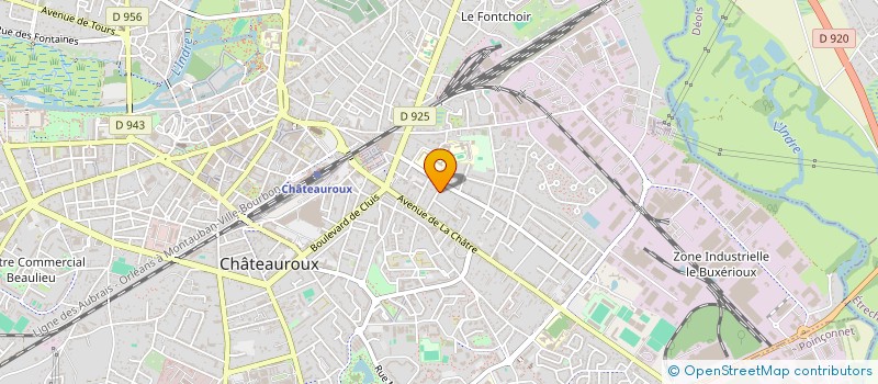 localisation de l'entreprise SCI 64 ADLC  CHATEAUROUX