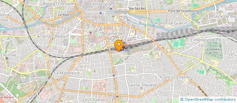 localisation de l'entreprise SCI 64 RUE DU COMMERCE  RENNES