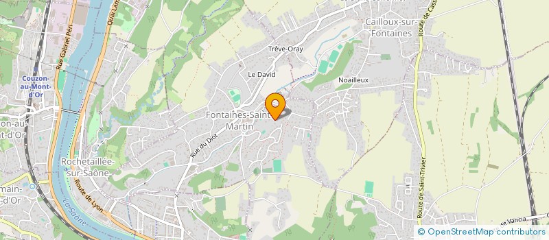 localisation de l'entreprise SCI 64 RUE TETE D'OR  FONTAINES-SAINT-MARTIN