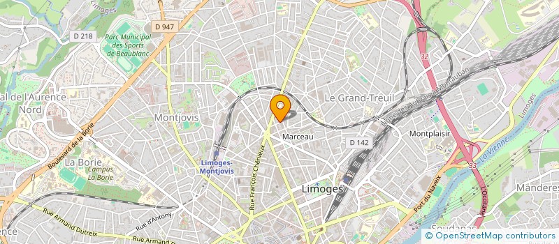 localisation de l'entreprise SCI 640 à LIMOGES