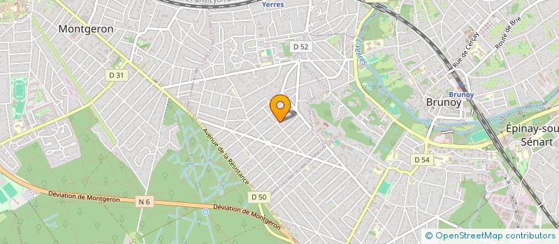 localisation de l'entreprise SCI 64BYS  YERRES