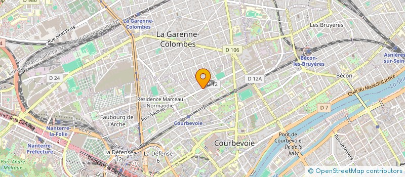 localisation de l'entreprise SCI 65 AV DE LA REPUBLIQUE à COURBEVOIE