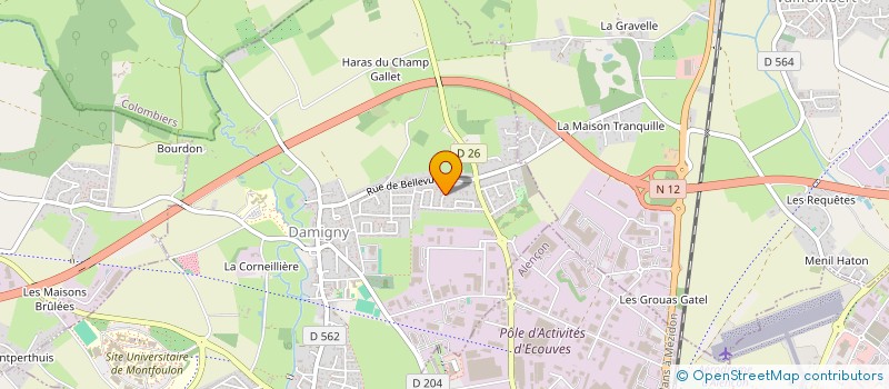 localisation de l'entreprise SCI 65 R ST BLAISE à DAMIGNY