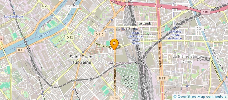 localisation de l'entreprise SCI 65 RUE EMILE CORDON ST OUEN à SAINT-OUEN-SUR-SEINE