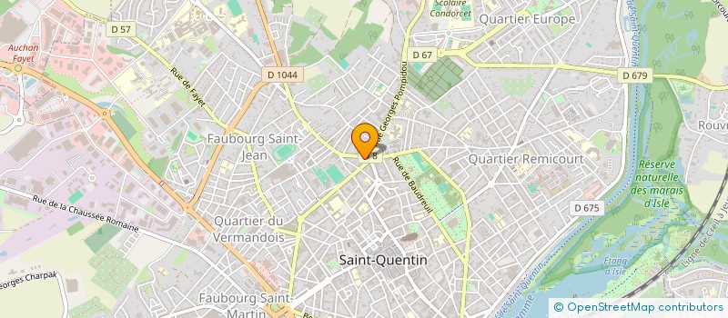localisation de l'entreprise SCI 65 RUE VOLTAIRE à SAINT QUENTIN