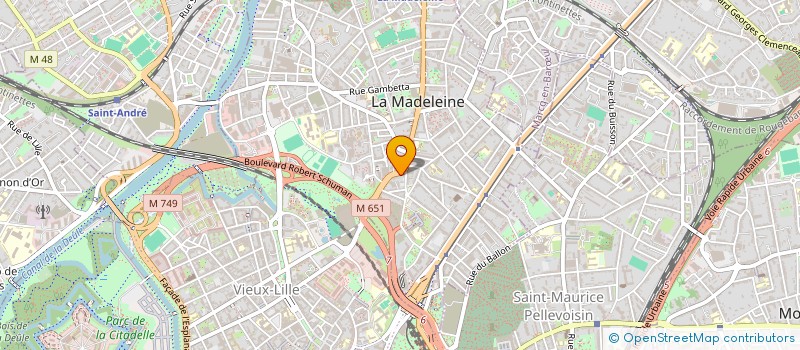 localisation de l'entreprise SCI 66 à LA MADELEINE