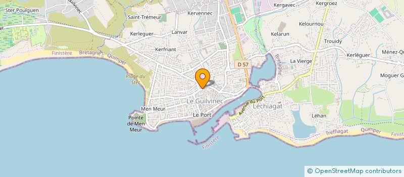 localisation de l'entreprise SCI 66 BIS  GUILVINEC