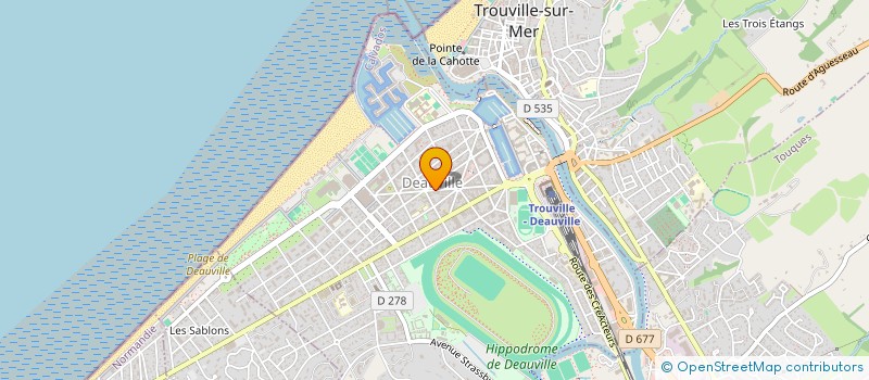 localisation de l'entreprise SCI 66 LE HOC à DEAUVILLE