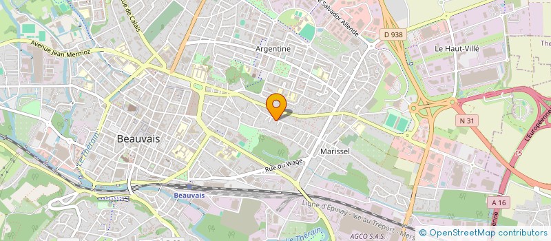 localisation de l'entreprise SCI 66 MARISSEL  BEAUVAIS