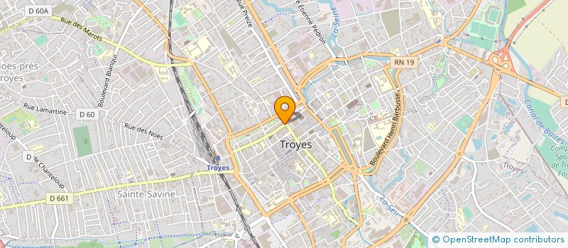 localisation de l'entreprise SCI 66 RUE GENERAL GAULLE à TROYES