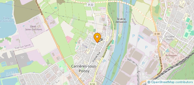 localisation de l'entreprise SCI 670 HAUTIL  CARRIERES-SOUS-POISSY