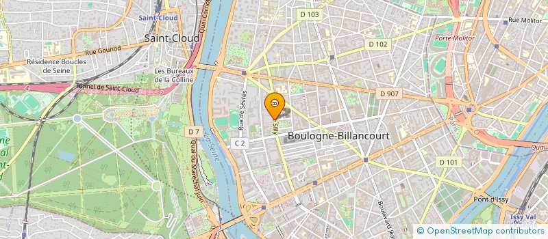localisation de l'entreprise SCI 68-70 à BOULOGNE-BILLANCOURT
