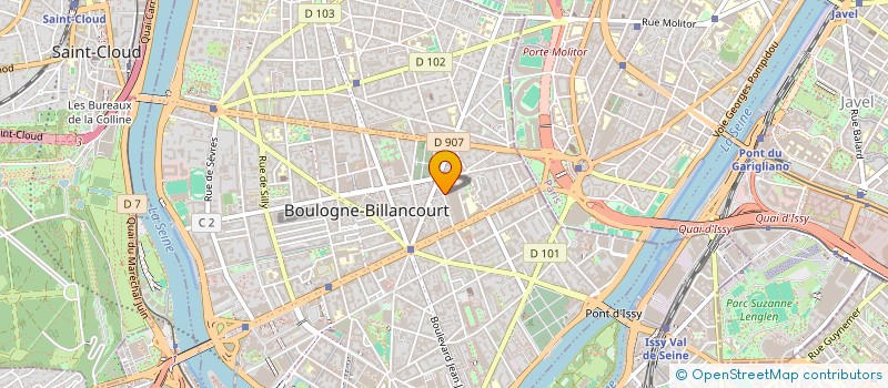 localisation de l'entreprise SCI 68 BSM à BOULOGNE-BILLANCOURT