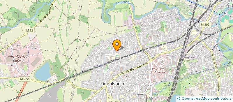 localisation de l'entreprise SCI 68 REMPARTS  LINGOLSHEIM