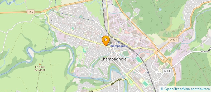 localisation de l'entreprise SCI 68 ROYALE  CHAMPAGNOLE