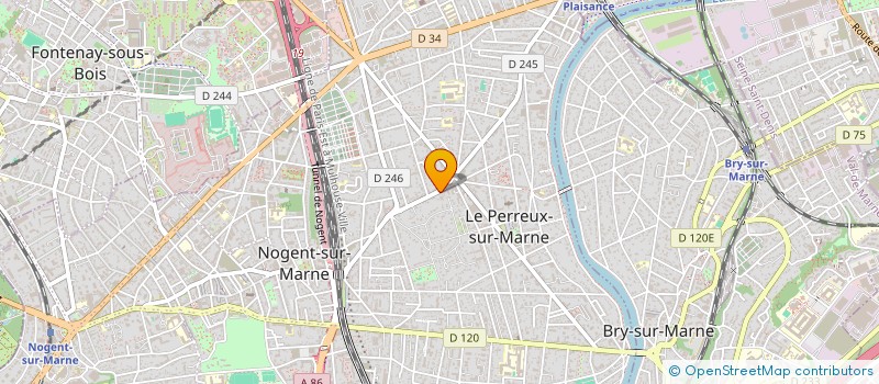 localisation de l'entreprise SCI 68 TER AVENUE LEDRU ROLLIN  LE PERREUX-SUR-MARNE