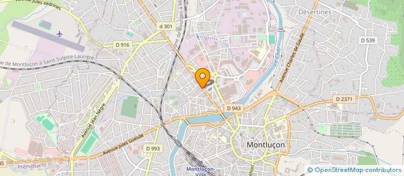 localisation de l'entreprise SCI 69 AV DE LA REPUBLIQUE à MONTLUCON