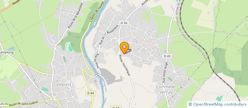 localisation de l'entreprise SCI 69 IRIGNY  COMMELLE-VERNAY