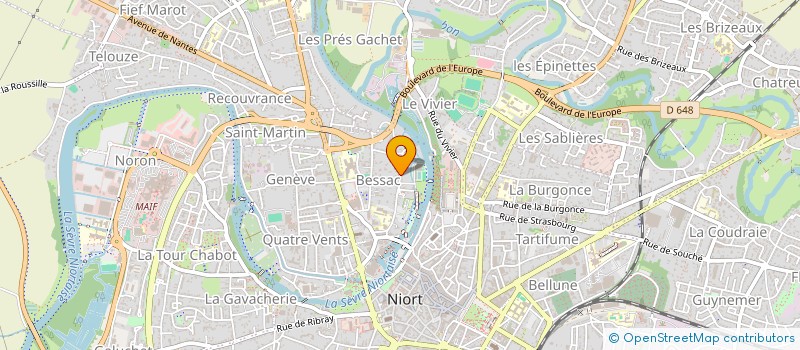 localisation de l'entreprise SCI 69 PA  NIORT