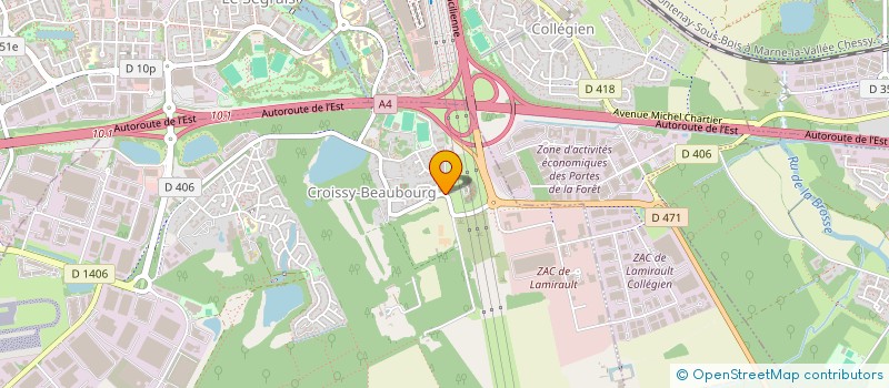 localisation de l'entreprise SCI 69 PARIS CROISSY  CROISSY-BEAUBOURG