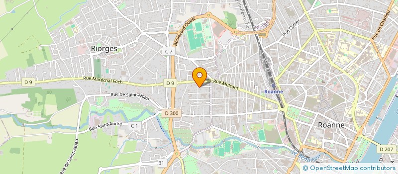 localisation de l'entreprise SCI 69 R MARECHAL FOCH à RIORGES