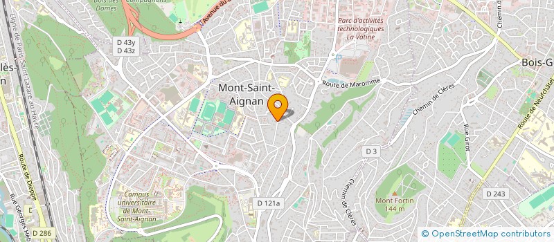 localisation de l'entreprise SCI 6HI  MONT-SAINT-AIGNAN