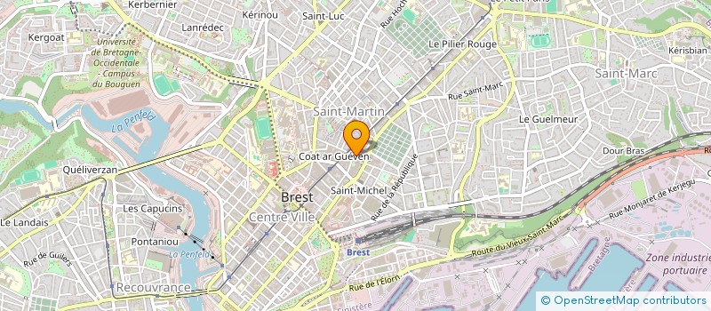 localisation de l'entreprise SCI 6K  BREST