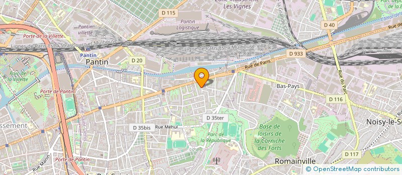 localisation de l'entreprise SCI 6M KARSENTI à PANTIN