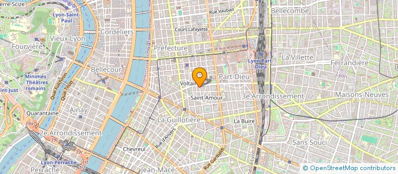 localisation de l'entreprise SCI 6QCB  LYON