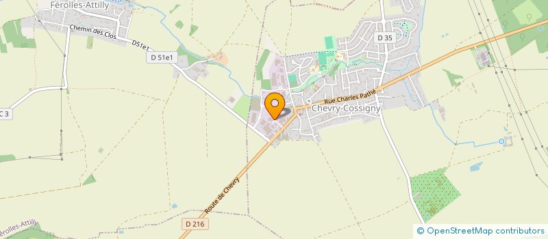 localisation de l'entreprise SCI 6RUE RENE CASSIN  CHEVRY-COSSIGNY