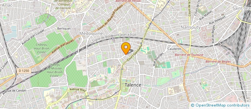 localisation de l'entreprise SCI 6VM  TALENCE