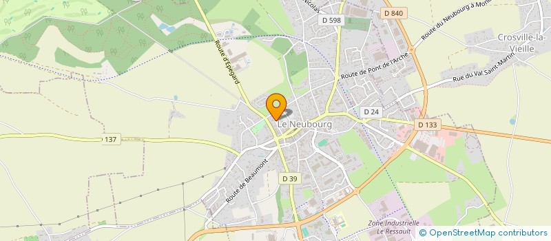 localisation de l'entreprise SCI 7 AITRES SAINT NICAISE  LE NEUBOURG