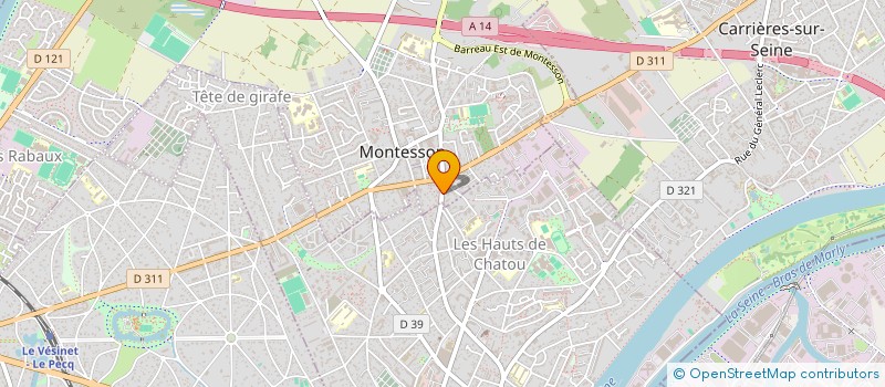 localisation de l'entreprise SCI 7 AMETHYSTE  MONTESSON