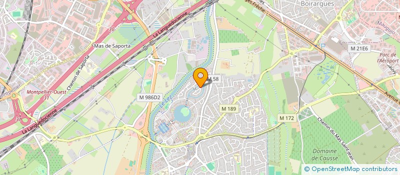 localisation de l'entreprise SCI @ 7 CENTER SUD à LATTES