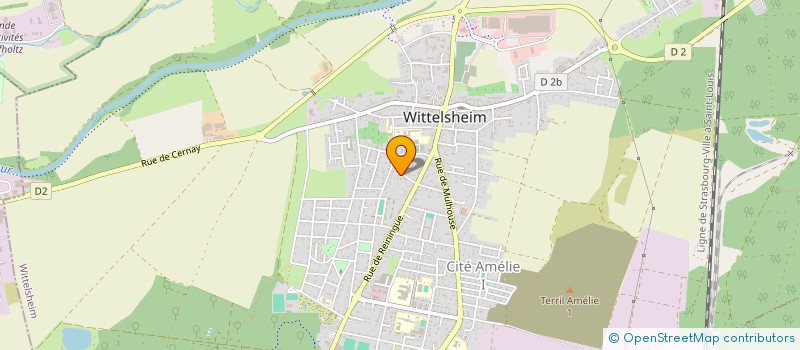 localisation de l'entreprise SCI 7 CHER  WITTELSHEIM