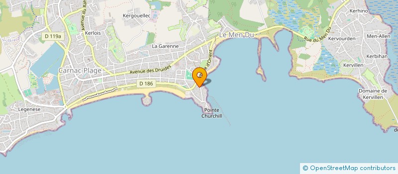 localisation de l'entreprise SCI 7 CLOS DES AJONCS  CARNAC