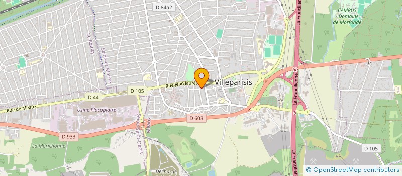 localisation de l'entreprise SCI 7 EMILE ZOLA  VILLEPARISIS